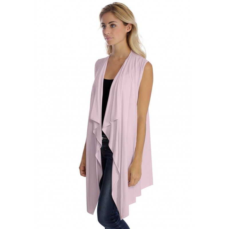 Gilet long sans manche en modal TAYLOR