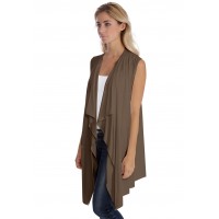 Gilet long sans manche en modal TAYLOR