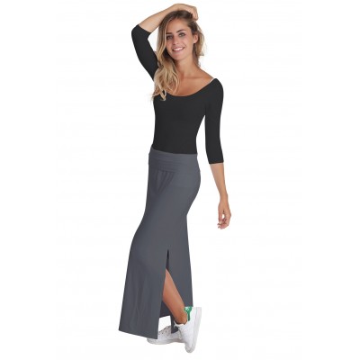 Jupe longue en modal AELIS03
