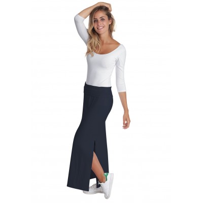 Jupe longue en modal AELIS03