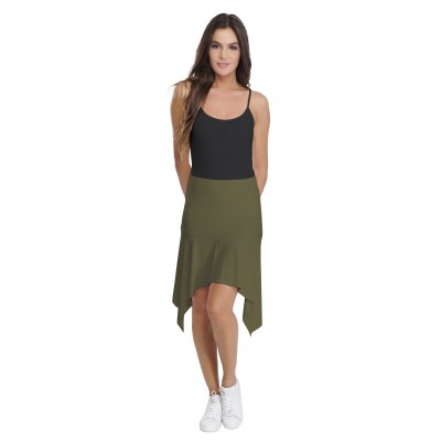 Jupe asymétrique en modal HOLLY