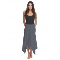 Jupe longue asymétrique en modal KYM