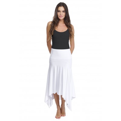 Jupe longue asymétrique en modal KYM