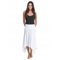Jupe longue asymétrique en modal KYM