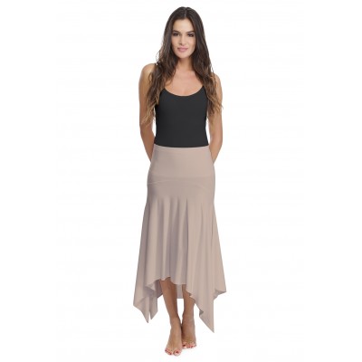 Jupe longue asymétrique en modal KYM