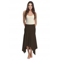 Jupe longue asymétrique en modal KYM