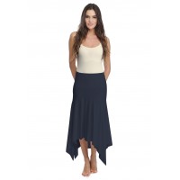 Jupe longue asymétrique en modal KYM