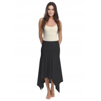Jupe longue asymétrique en modal KYM
