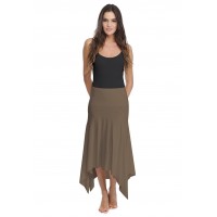 Jupe longue asymétrique en modal KYM