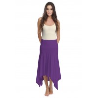 Jupe longue asymétrique en modal KYM