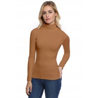 T-shirt col roulé manches longues en modal CINDY05