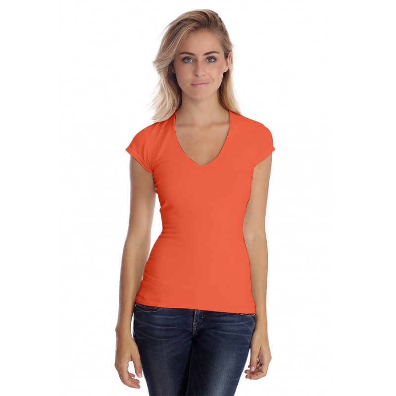 T-shirt col V manche courte cape en modal SYLVIA02 T-shirt col V manche courte cape en modal SYLVIA02