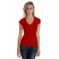 T-shirt col V manche courte cape en modal SYLVIA02