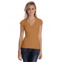 T-shirt col V manche courte cape en modal SYLVIA02