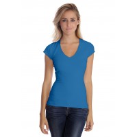 T-shirt col V manche courte cape en modal SYLVIA02
