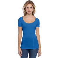 T-shirt avec surpiqures manches courtes en modal CATE03
