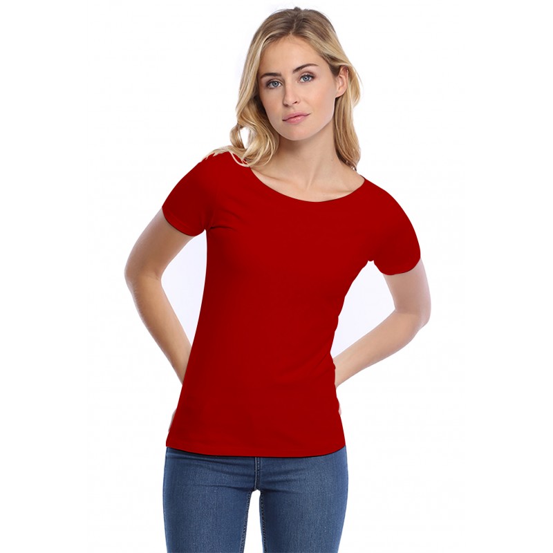 T-shirt col bateau manches courtes courtes en modal DOMI03 T-shirt col bateau manches courtes courtes en modal DOMI03