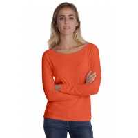 T-shirt col bateau manches longues en modal DOMI05
