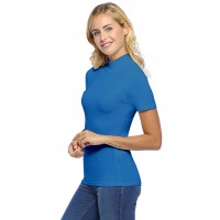 Tee-shirt col montant et manches courtes en modal PENNY03