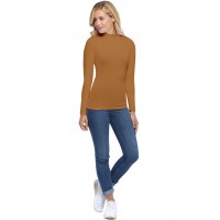 Tee-shirt col montant manches longues en modal PENNY05