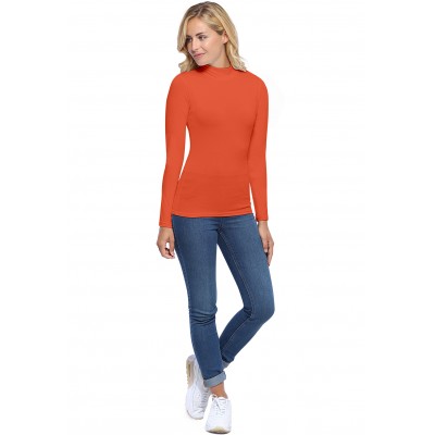 Tee-shirt col montant manches longues en modal PENNY05
