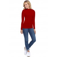 Tee-shirt col montant manches longues en modal PENNY05
