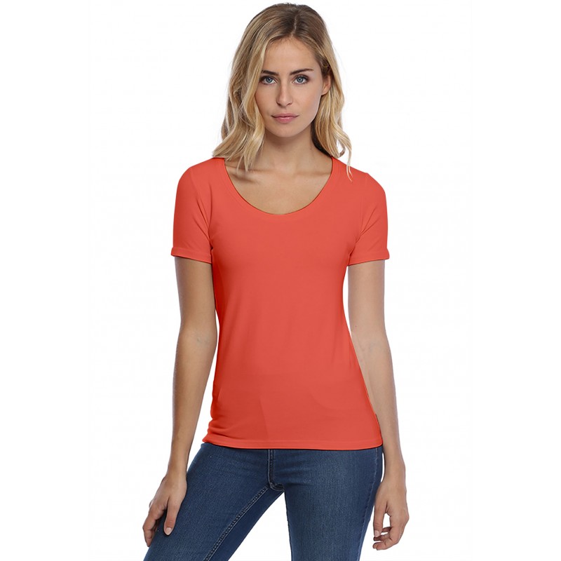 T-shirt col rond manches courtes en modal JOE03 T-shirt col rond manches courtes en modal JOE03