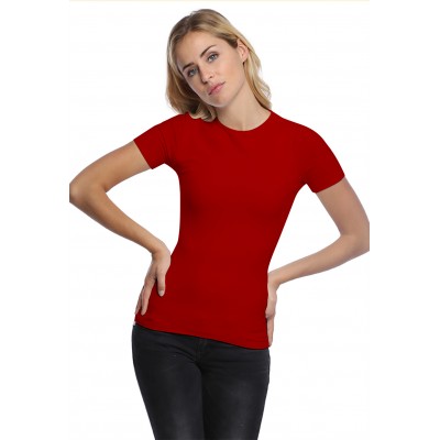T-shirt ras du cou doublé devant manches courtes en modal KATIA03