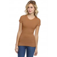 T-shirt ras du cou manches courtes en modal KATY02