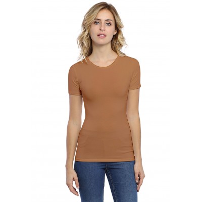 T-shirt ras du cou manches courtes en modal KATY03