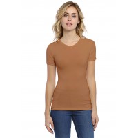 T-shirt ras du cou manches courtes en modal KATY03