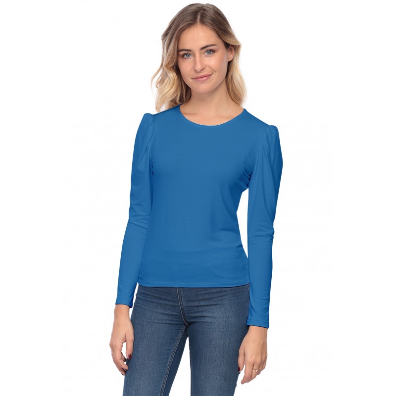 Tee-shirt col rond avec manches froncées BOTANY Tee-shirt col rond avec manches froncées BOTANY