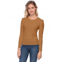 Tee-shirt col rond avec manches froncées BOTANY