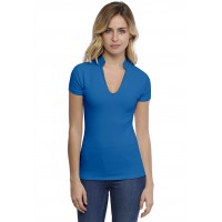 T-shirt col officier manches courtes en modal LOU02