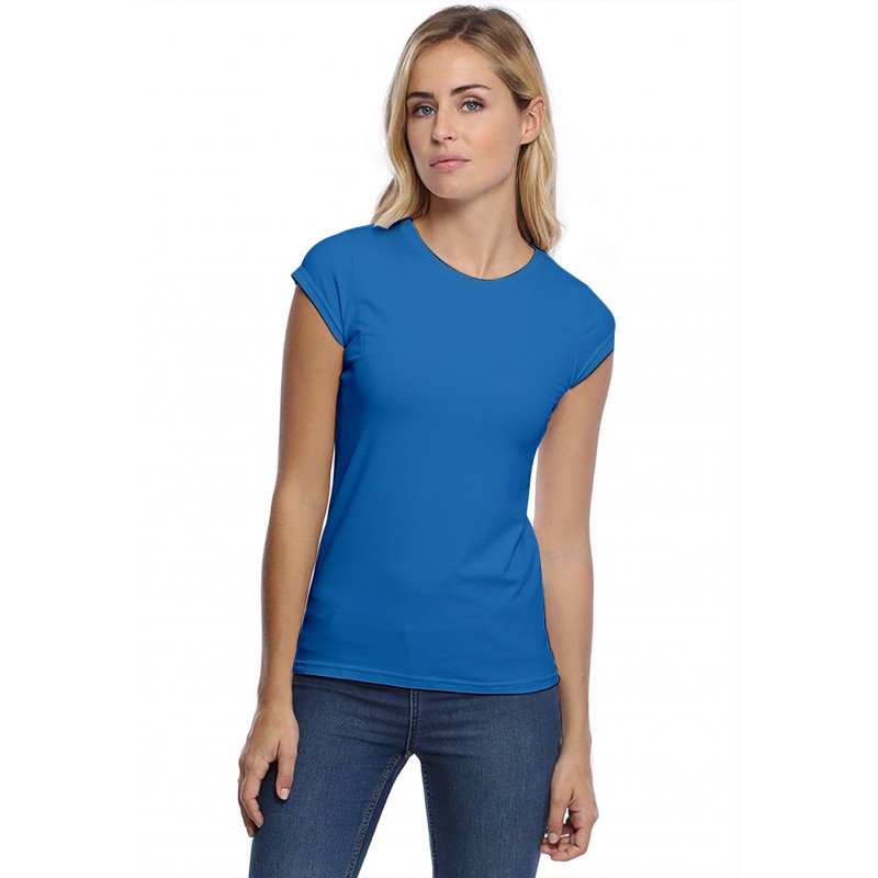 T-shirt coupe droite ras du cou manches courtes capes en modal SACHA02 T-shirt coupe droite ras du cou manches courtes capes en modal SACHA02