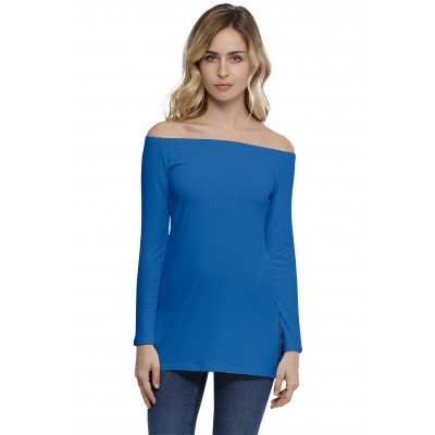 T-shirt long épaules nues en modal LANA