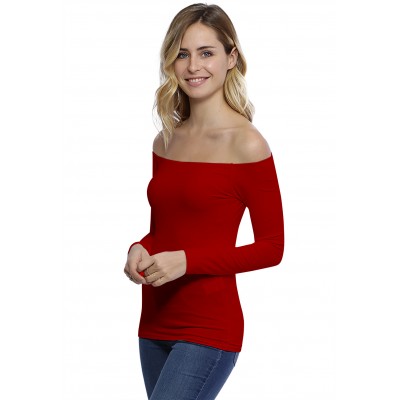 T-shirt épaules nues en modal MANOLO05