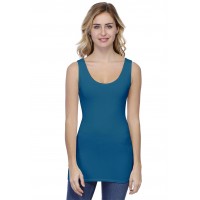 Débardeur long larges bretelles en modal TULIPE02