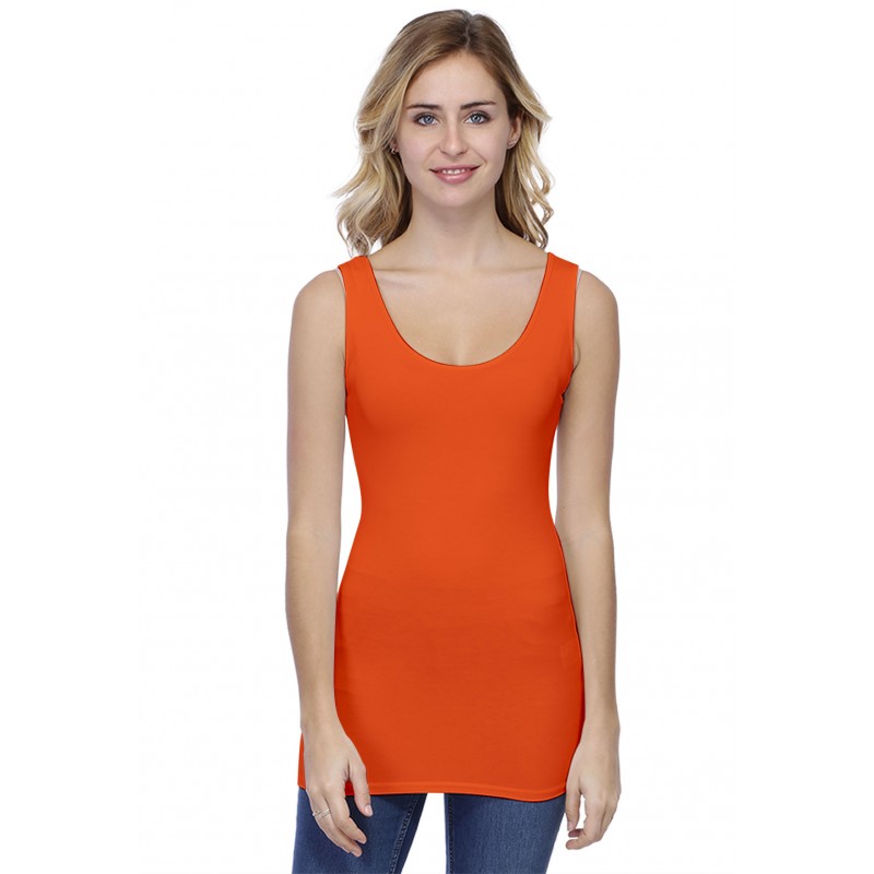 Débardeur long larges bretelles en modal TULIPE02 Débardeur long larges bretelles en modal TULIPE02
