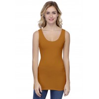 Débardeur long larges bretelles en modal TULIPE02