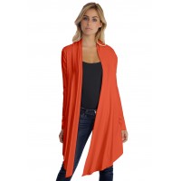 Gilet long manches longues en modal ANNELIE