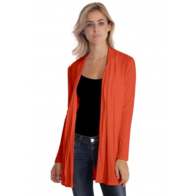 Gilet long à manches longues en modal DEBO02