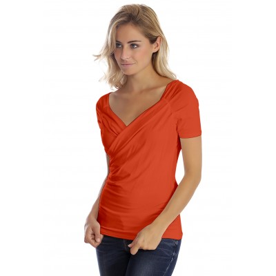 T-shirt cache-coeur manches courtes en modal GERRY01