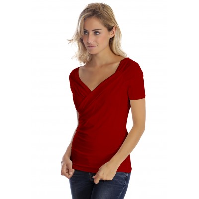 T-shirt cache-coeur manches courtes en modal GERRY01