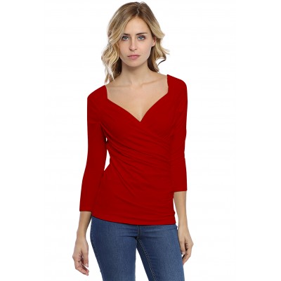 T-shirt cache-coeur manches 3-4 en modal GERRY02
