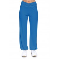 Pantalon coupe fluide taille élastique avec fronces en maille modal SALLY
