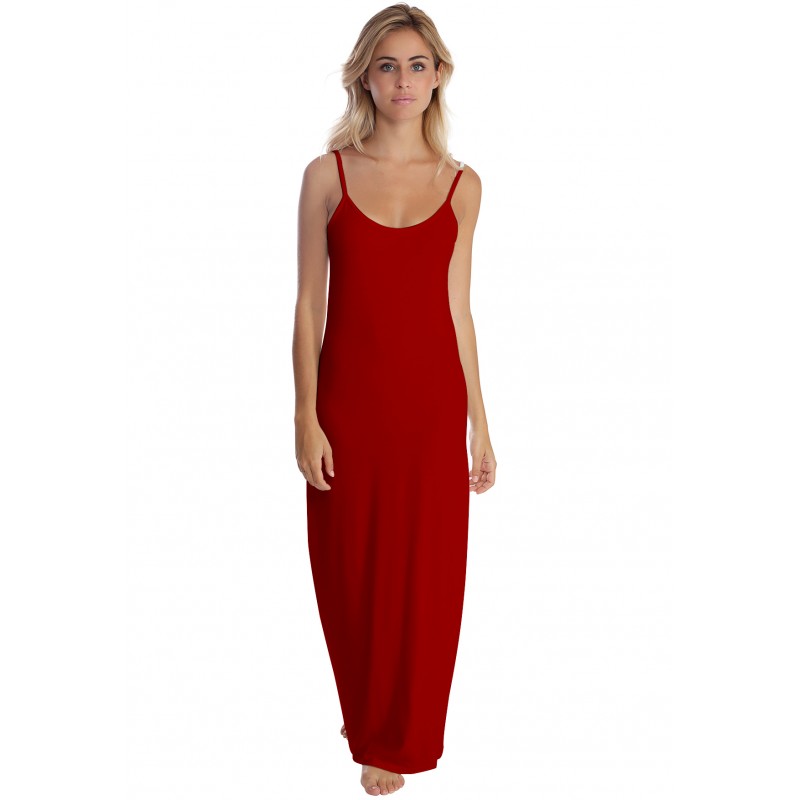 Robe longue fines bretelles en modal GIGI Robe longue fines bretelles en modal GIGI
