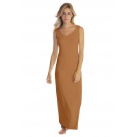 Robe longue col danseuse sans manches en modal GILDA