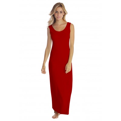 Robe longue col danseuse sans manches en modal GILDA