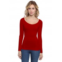 T-shirt avec surpiqures manches longues en modal CATE05